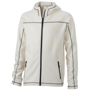 Fedi | Veste polaire publicitaire pour homme Blanc Carbone