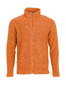 Juweqo | Veste polaire publicitaire pour homme Orange chiné 1