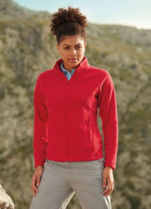 Lady-Fit | Veste polaire personnalisée pour femme Rouge 1