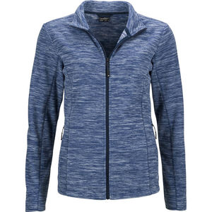 Neye | Veste polaire personnalisée pour femme Bleu Mélangé Marine 1