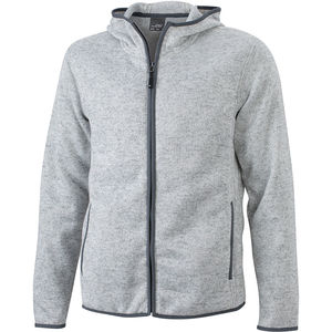 Noona | Veste polaire publicitaire pour homme Gris Mélangé Carbone