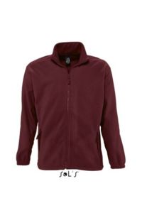 North | Veste polaire publicitaire pour homme Bordeaux