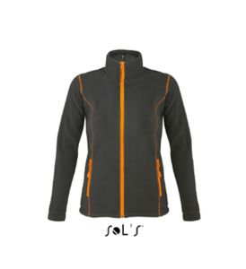 Nova | Veste polaire publicitaire pour femme Anthracite Orange