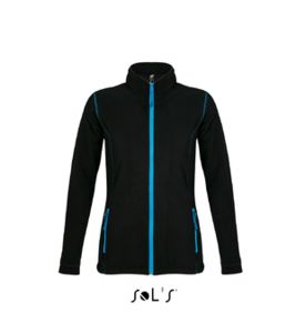 Nova | Veste polaire publicitaire pour femme Noir Aqua