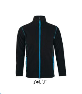 Nova | Veste polaire publicitaire pour homme Noir Aqua